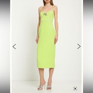 Self-portrait neon dress
